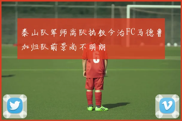 泰山队军师离队执教今治FC马德鲁加归队前景尚不明朗